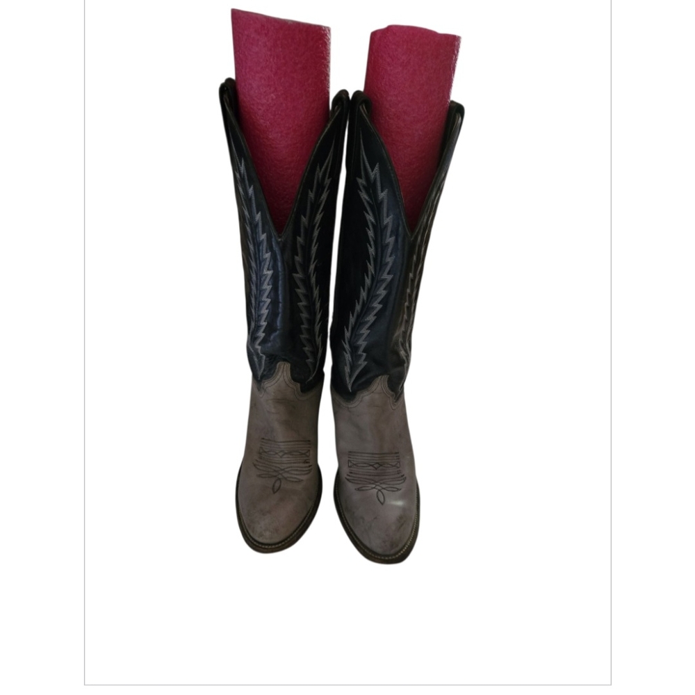 Abilene Boot Co. Blue And Gray Cowboy Boots